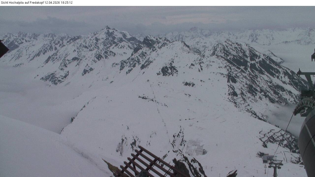 Archiv Foto Webcam Hochalpila Bahn in der Silvretta Montafon