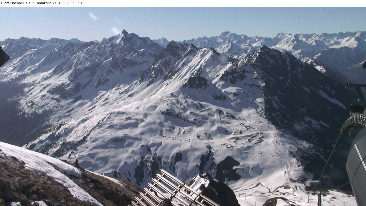 Archiv Foto Webcam Hochalpila Bahn in der Silvretta Montafon