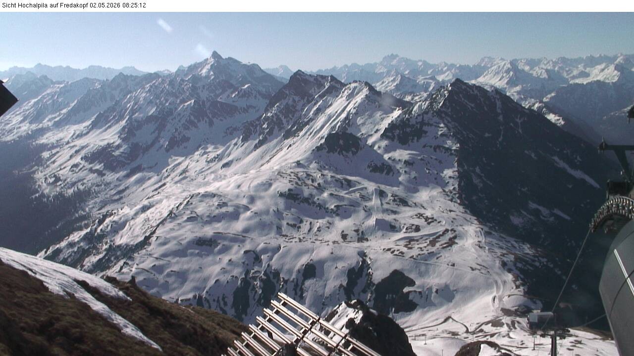 Archiv Foto Webcam Hochalpila Bahn in der Silvretta Montafon