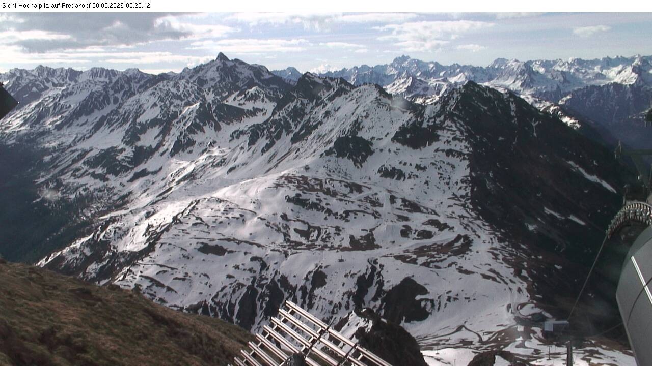 Archiv Foto Webcam Hochalpila Bahn in der Silvretta Montafon