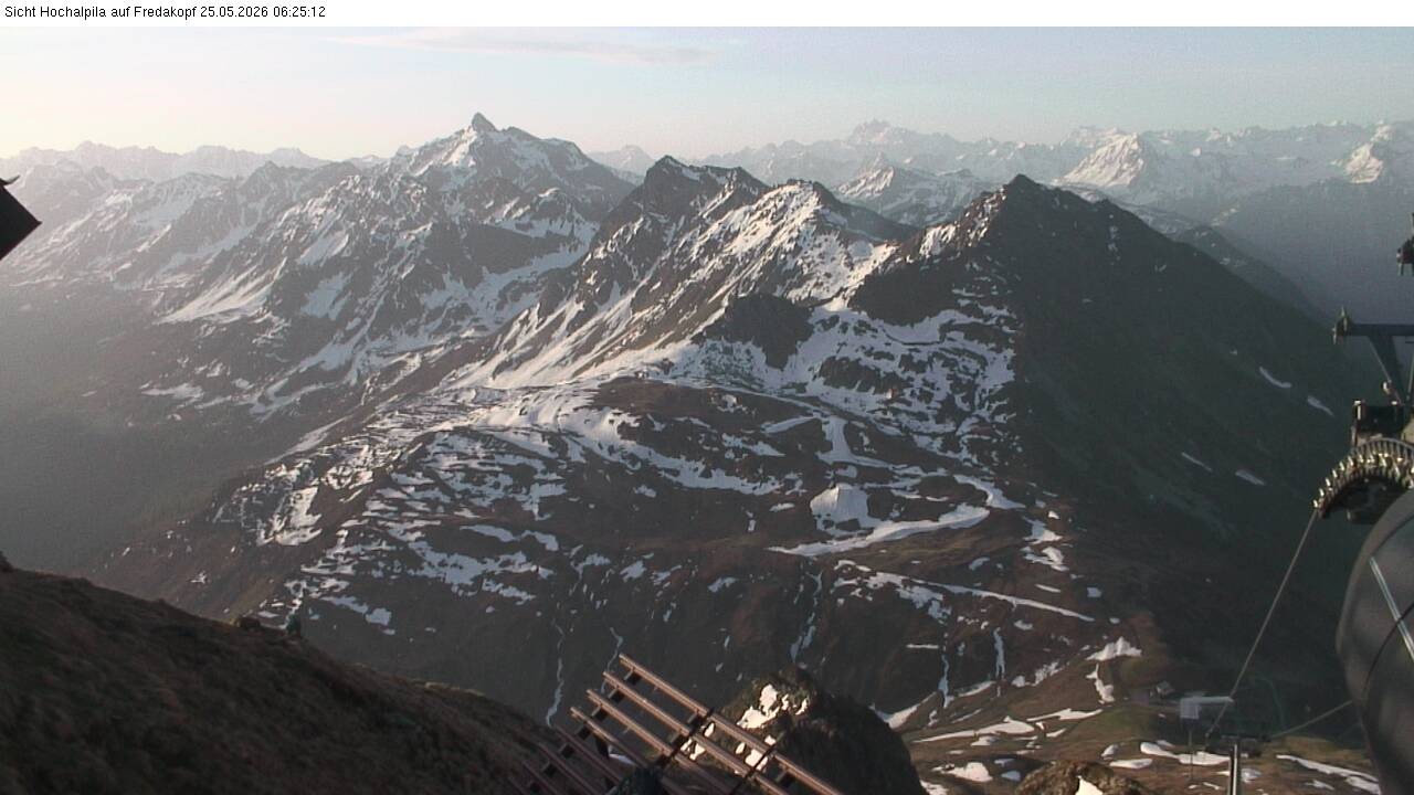 Archiv Foto Webcam Hochalpila Bahn in der Silvretta Montafon