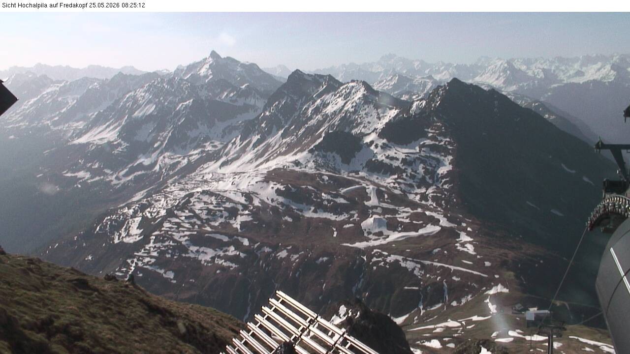 Archiv Foto Webcam Hochalpila Bahn in der Silvretta Montafon