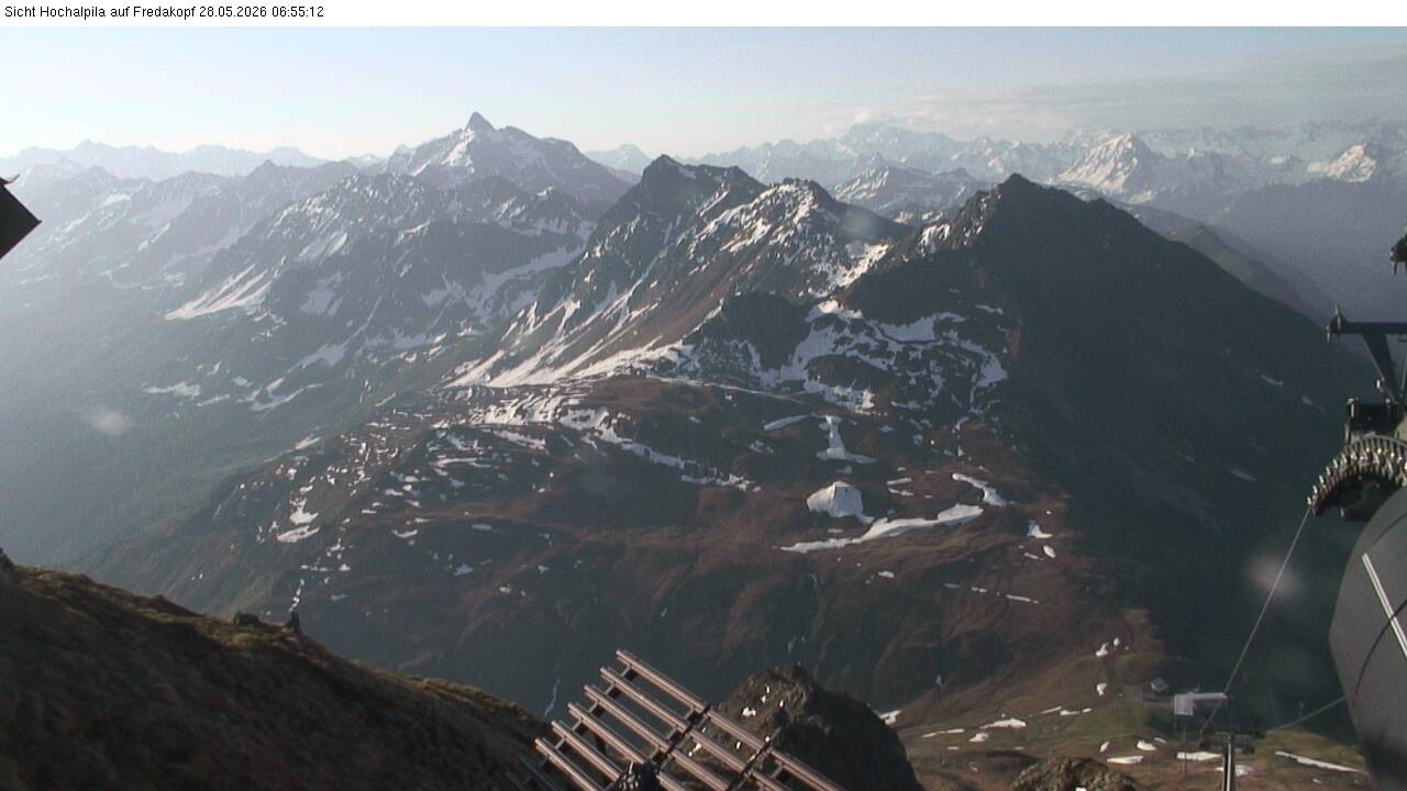 Archiv Foto Webcam Hochalpila Bahn in der Silvretta Montafon
