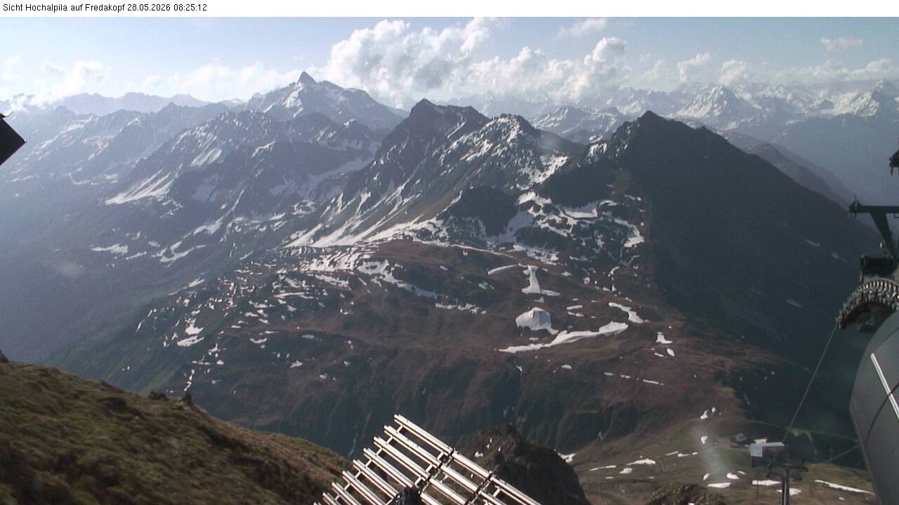 Archiv Foto Webcam Hochalpila Bahn in der Silvretta Montafon
