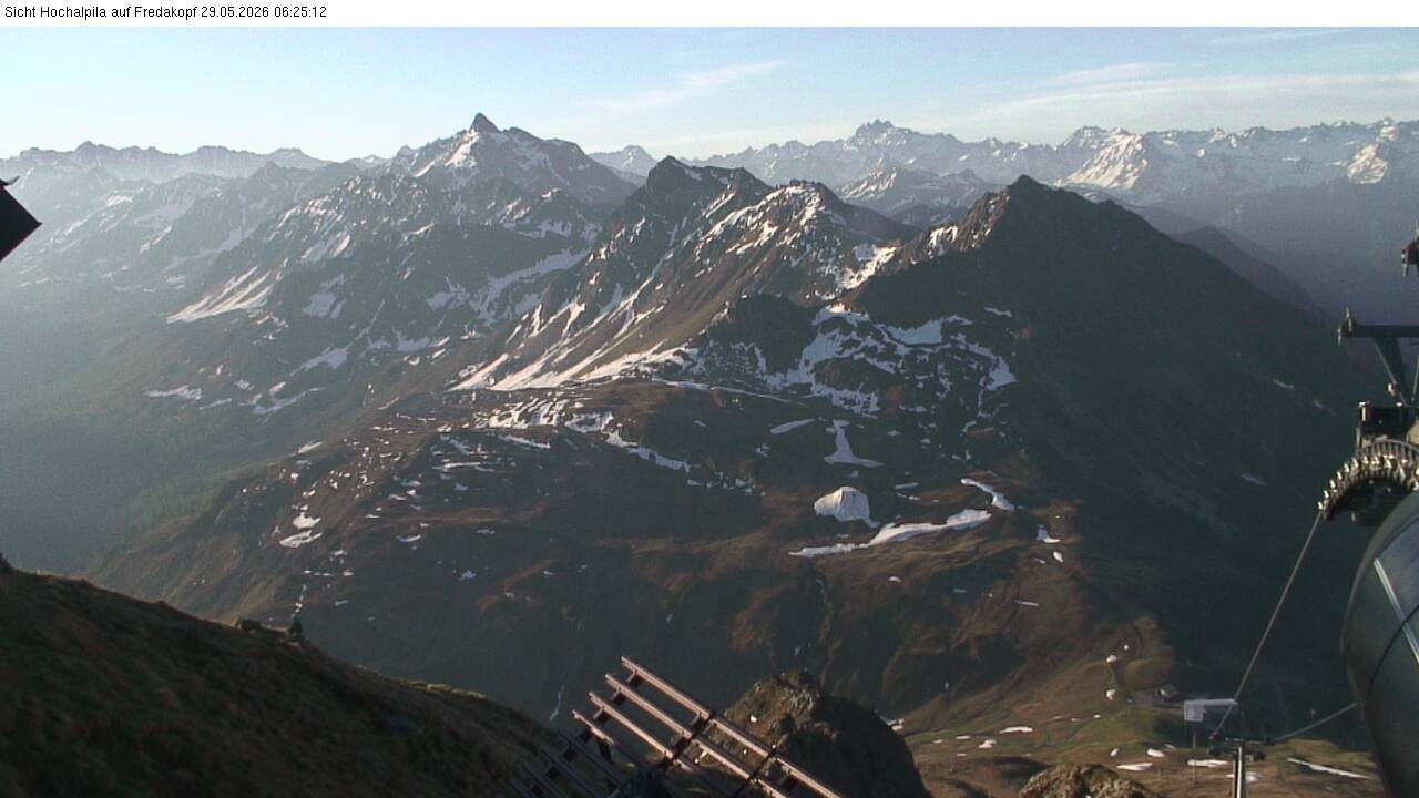 Archiv Foto Webcam Hochalpila Bahn in der Silvretta Montafon