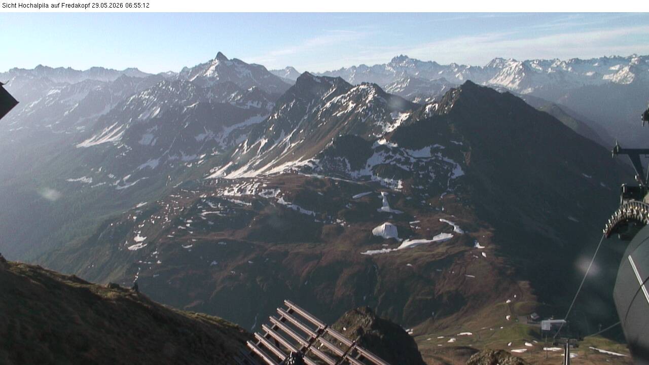 Archiv Foto Webcam Hochalpila Bahn in der Silvretta Montafon