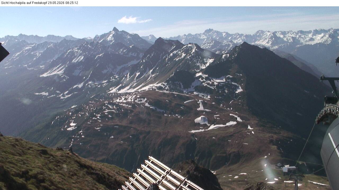 Archiv Foto Webcam Hochalpila Bahn in der Silvretta Montafon