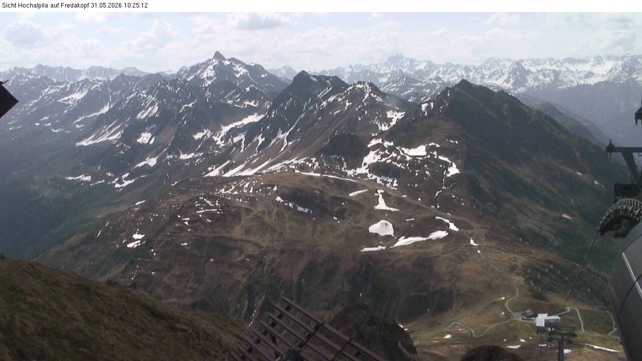 Archiv Foto Webcam Hochalpila Bahn in der Silvretta Montafon