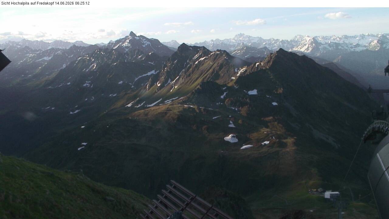 Archiv Foto Webcam Hochalpila Bahn in der Silvretta Montafon