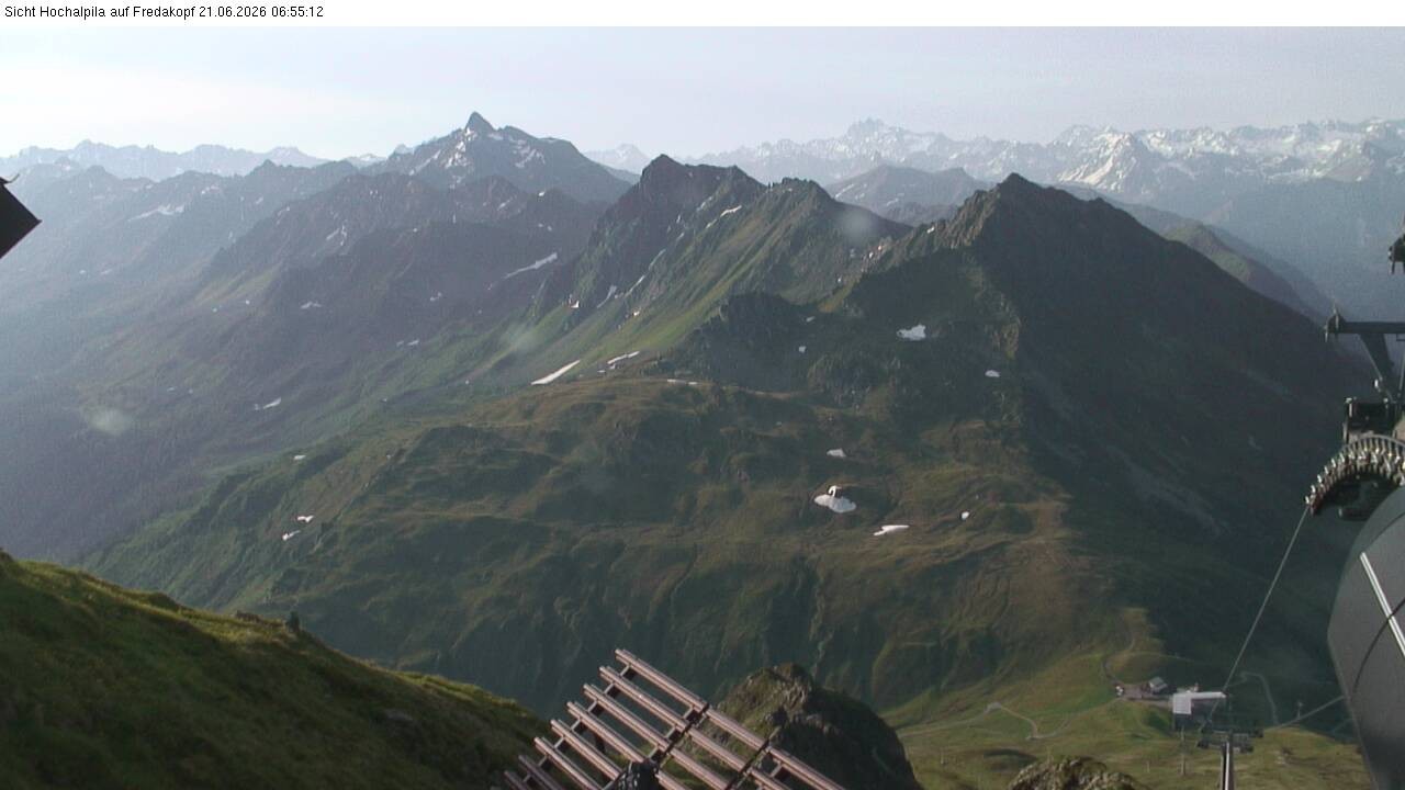 Archiv Foto Webcam Hochalpila Bahn in der Silvretta Montafon
