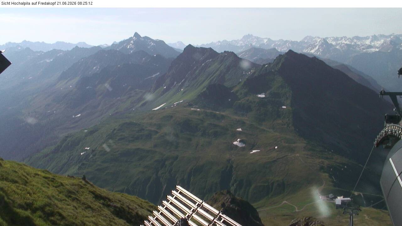 Archiv Foto Webcam Hochalpila Bahn in der Silvretta Montafon