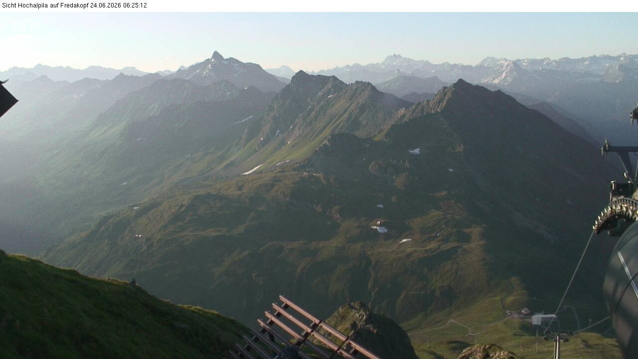 Archiv Foto Webcam Hochalpila Bahn in der Silvretta Montafon