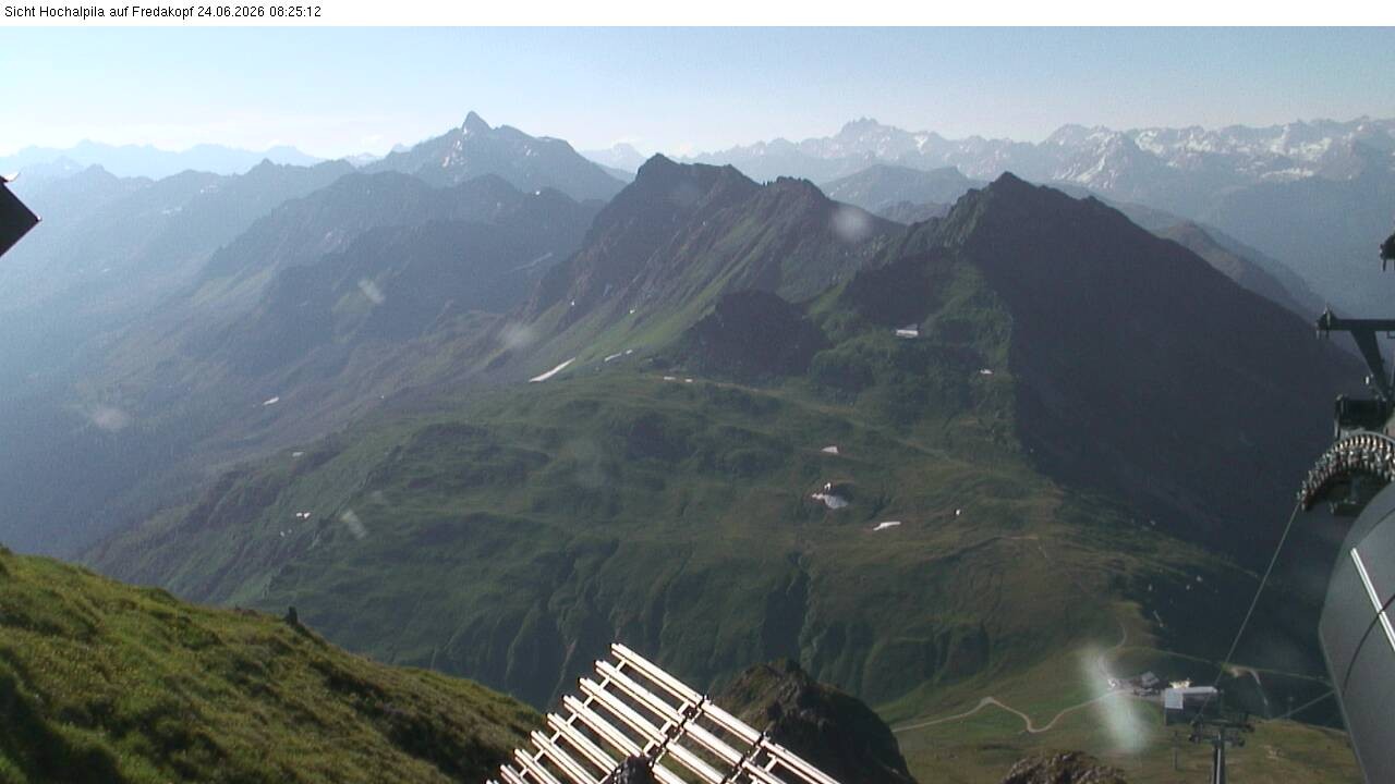 Archiv Foto Webcam Hochalpila Bahn in der Silvretta Montafon