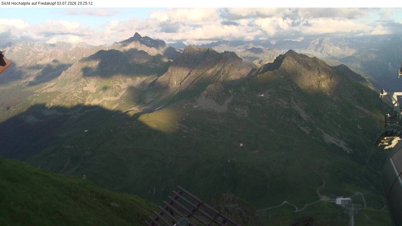Archiv Foto Webcam Hochalpila Bahn in der Silvretta Montafon
