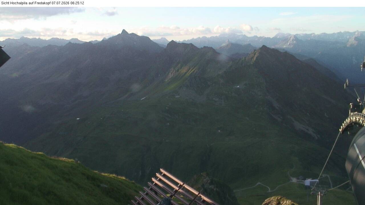 Archiv Foto Webcam Hochalpila Bahn in der Silvretta Montafon
