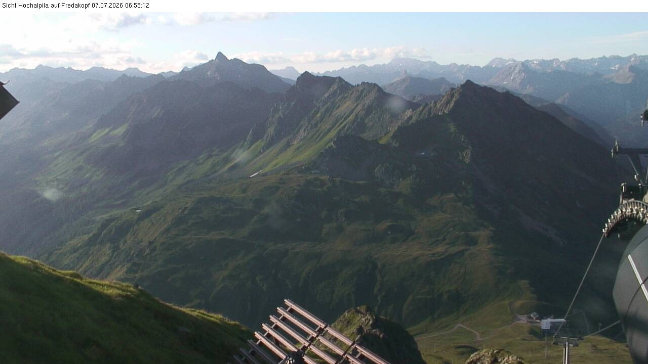 Archiv Foto Webcam Hochalpila Bahn in der Silvretta Montafon