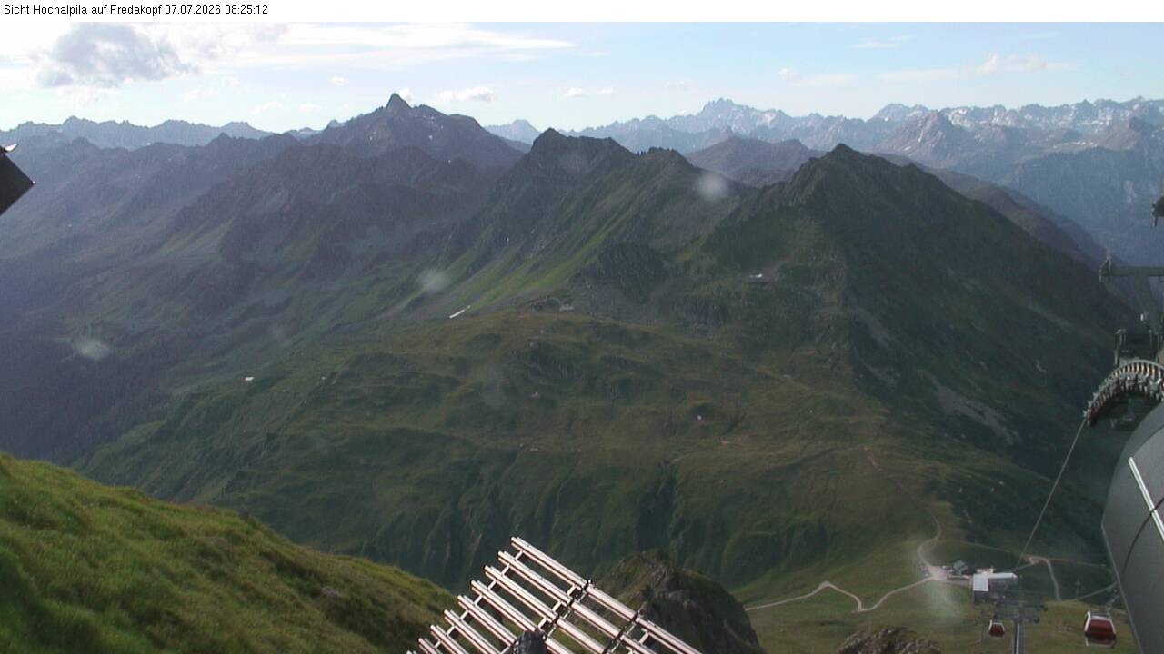 Archiv Foto Webcam Hochalpila Bahn in der Silvretta Montafon