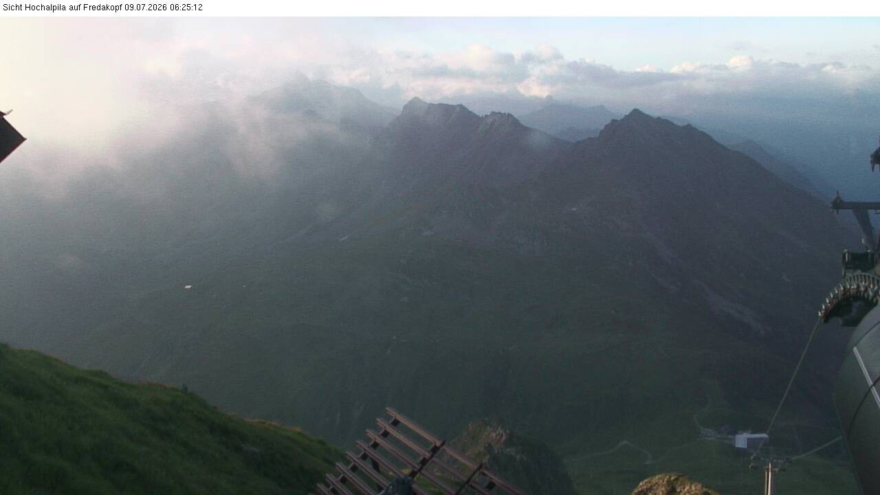 Archiv Foto Webcam Hochalpila Bahn in der Silvretta Montafon
