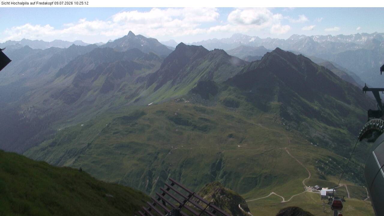 Archiv Foto Webcam Hochalpila Bahn in der Silvretta Montafon