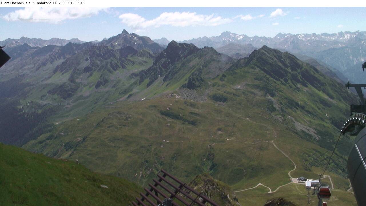 Archiv Foto Webcam Hochalpila Bahn in der Silvretta Montafon