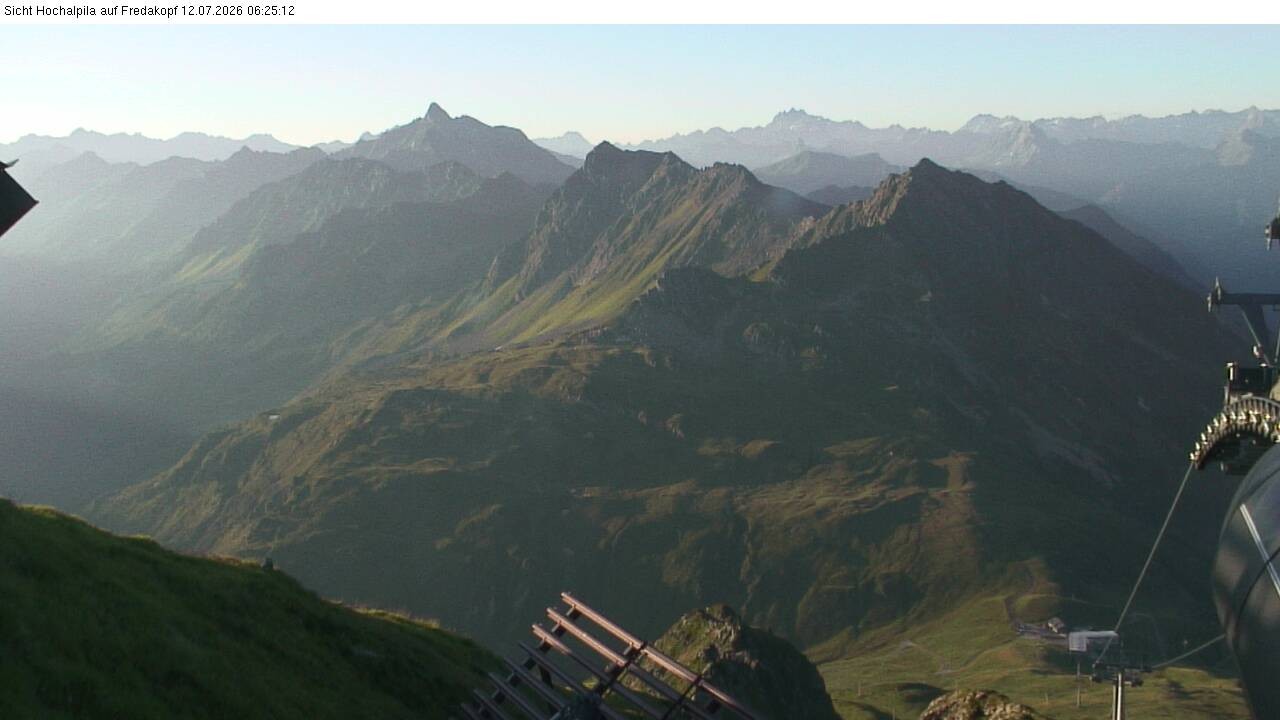 Archiv Foto Webcam Hochalpila Bahn in der Silvretta Montafon