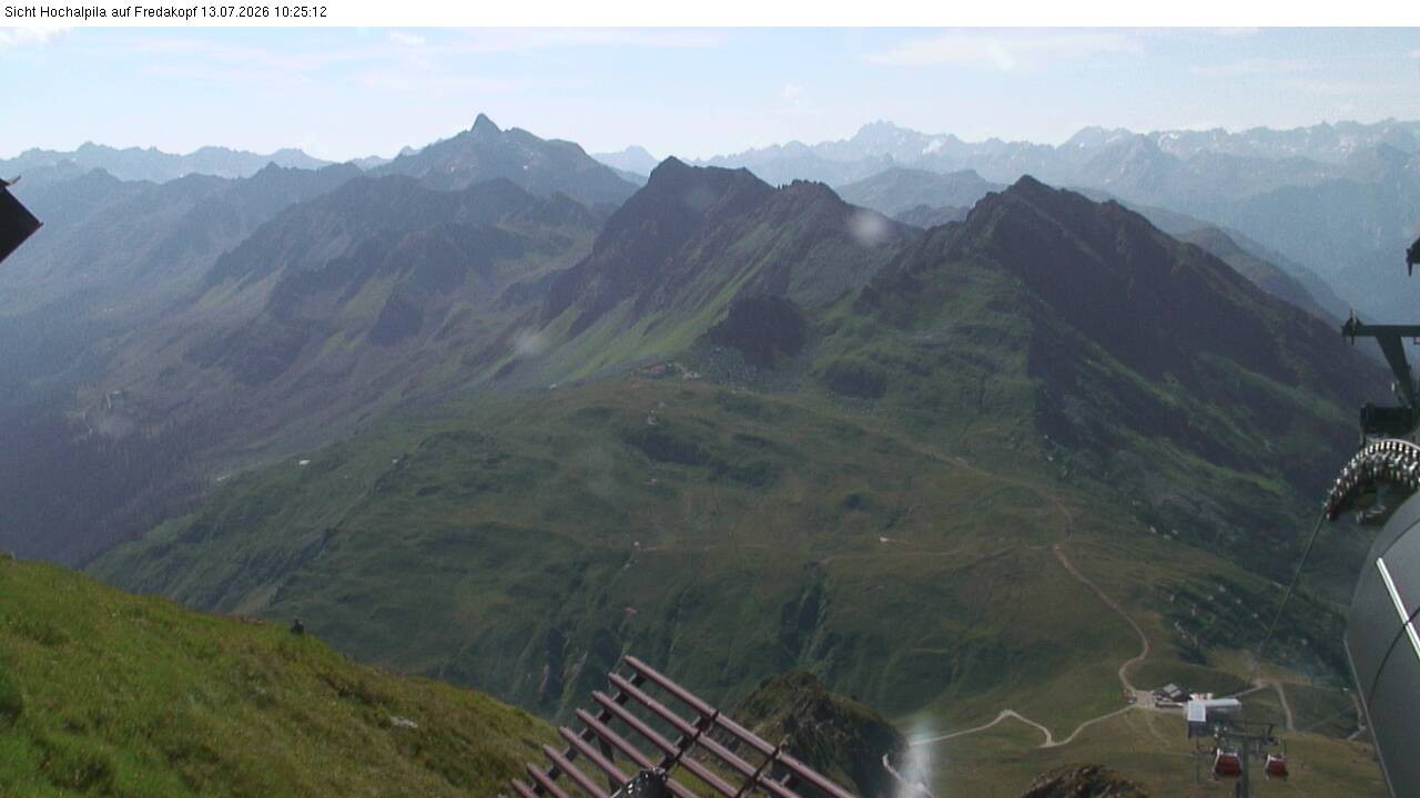 Archiv Foto Webcam Hochalpila Bahn in der Silvretta Montafon