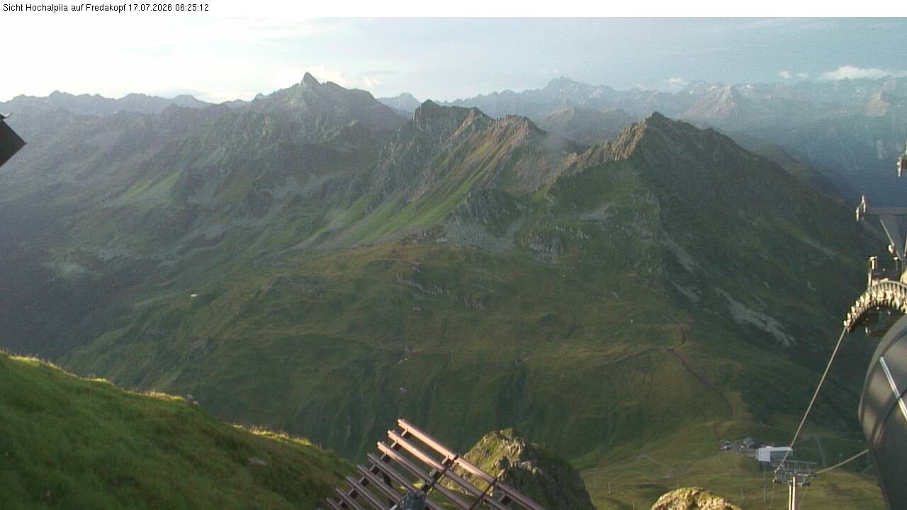 Archiv Foto Webcam Hochalpila Bahn in der Silvretta Montafon