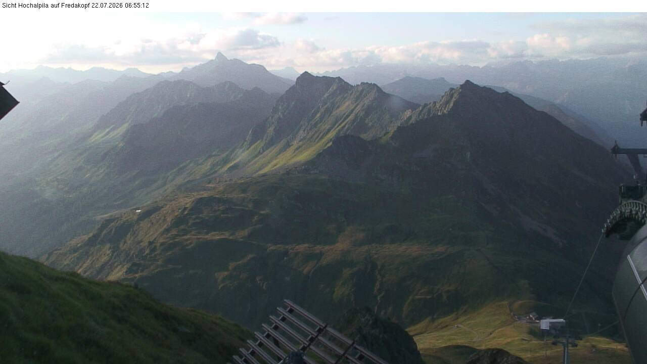 Archiv Foto Webcam Hochalpila Bahn in der Silvretta Montafon