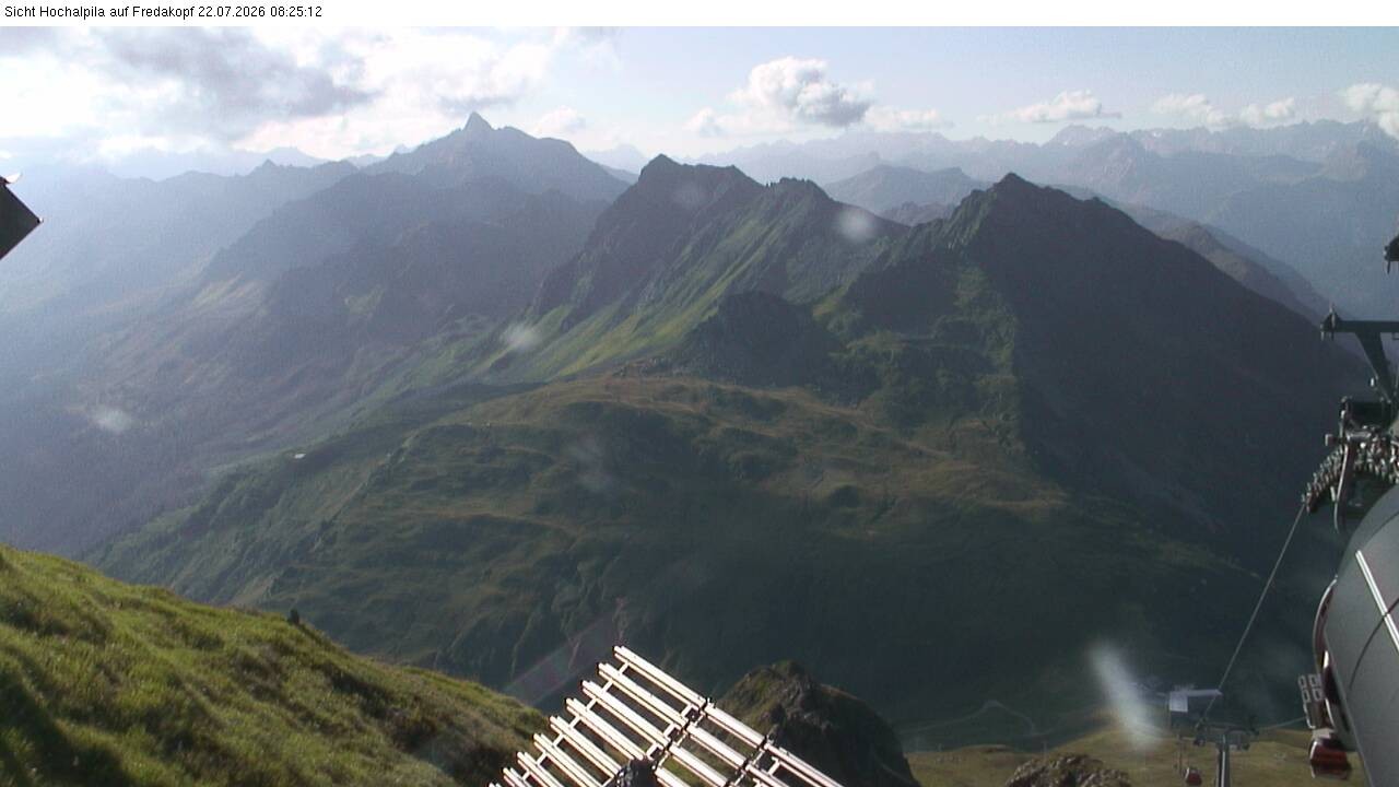Archiv Foto Webcam Hochalpila Bahn in der Silvretta Montafon