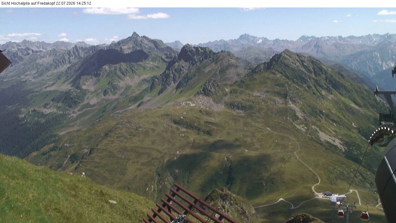 Archiv Foto Webcam Hochalpila Bahn in der Silvretta Montafon