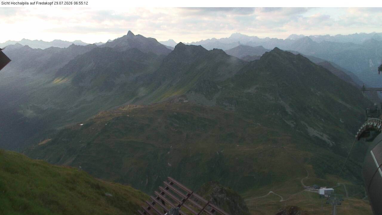 Archiv Foto Webcam Hochalpila Bahn in der Silvretta Montafon