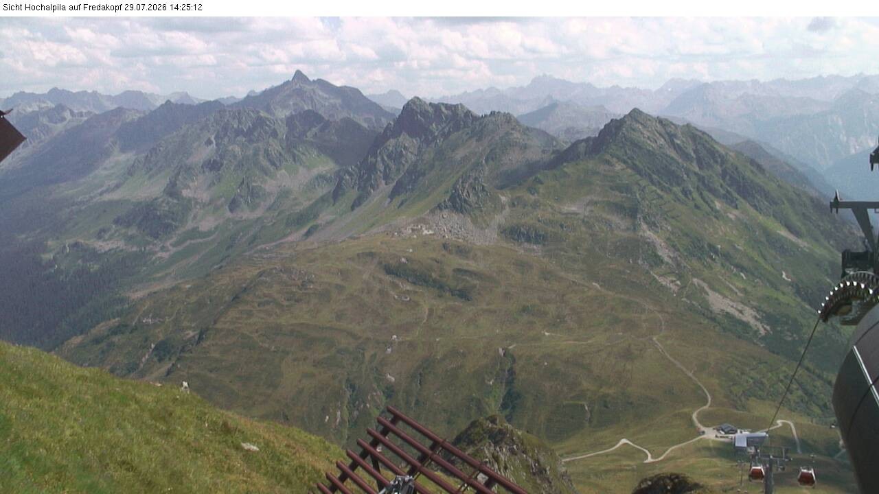 Archiv Foto Webcam Hochalpila Bahn in der Silvretta Montafon