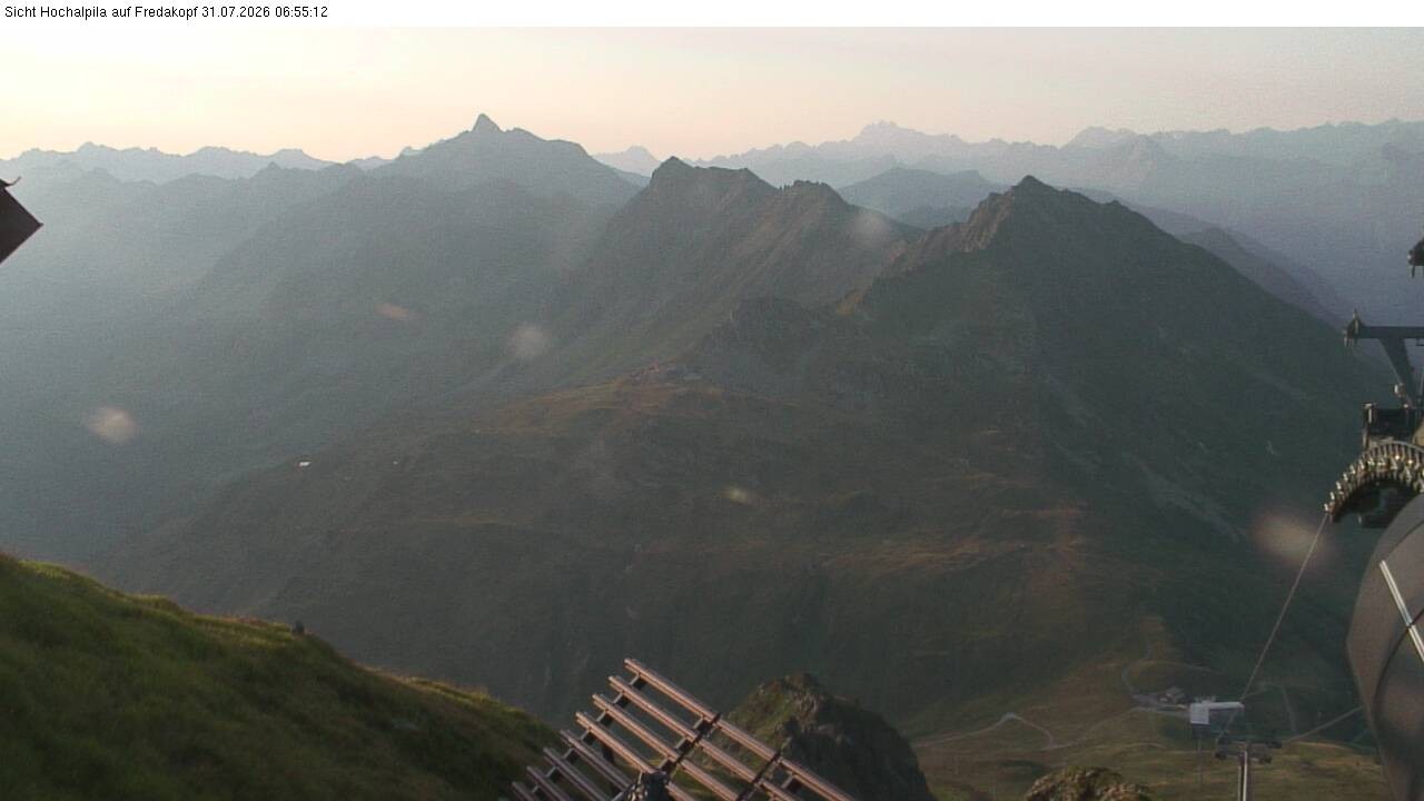 Archiv Foto Webcam Hochalpila Bahn in der Silvretta Montafon