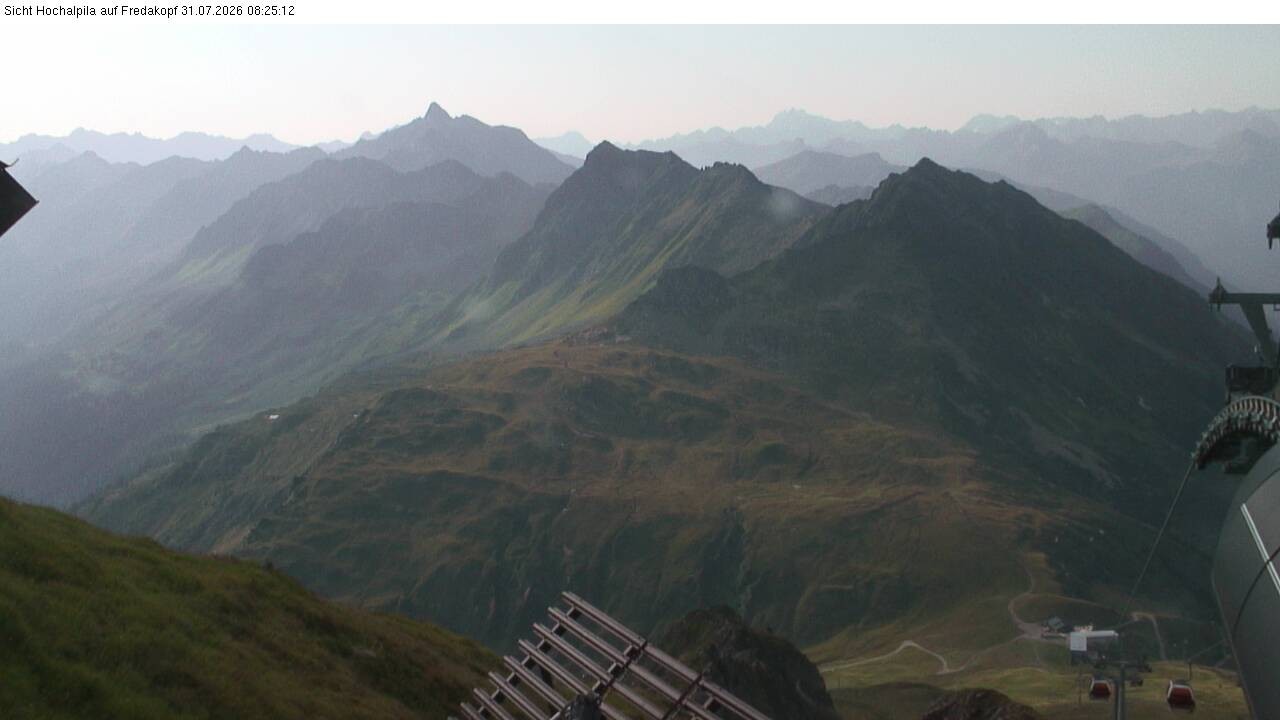 Archiv Foto Webcam Hochalpila Bahn in der Silvretta Montafon