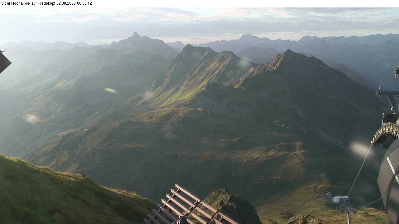 Archiv Foto Webcam Hochalpila Bahn in der Silvretta Montafon