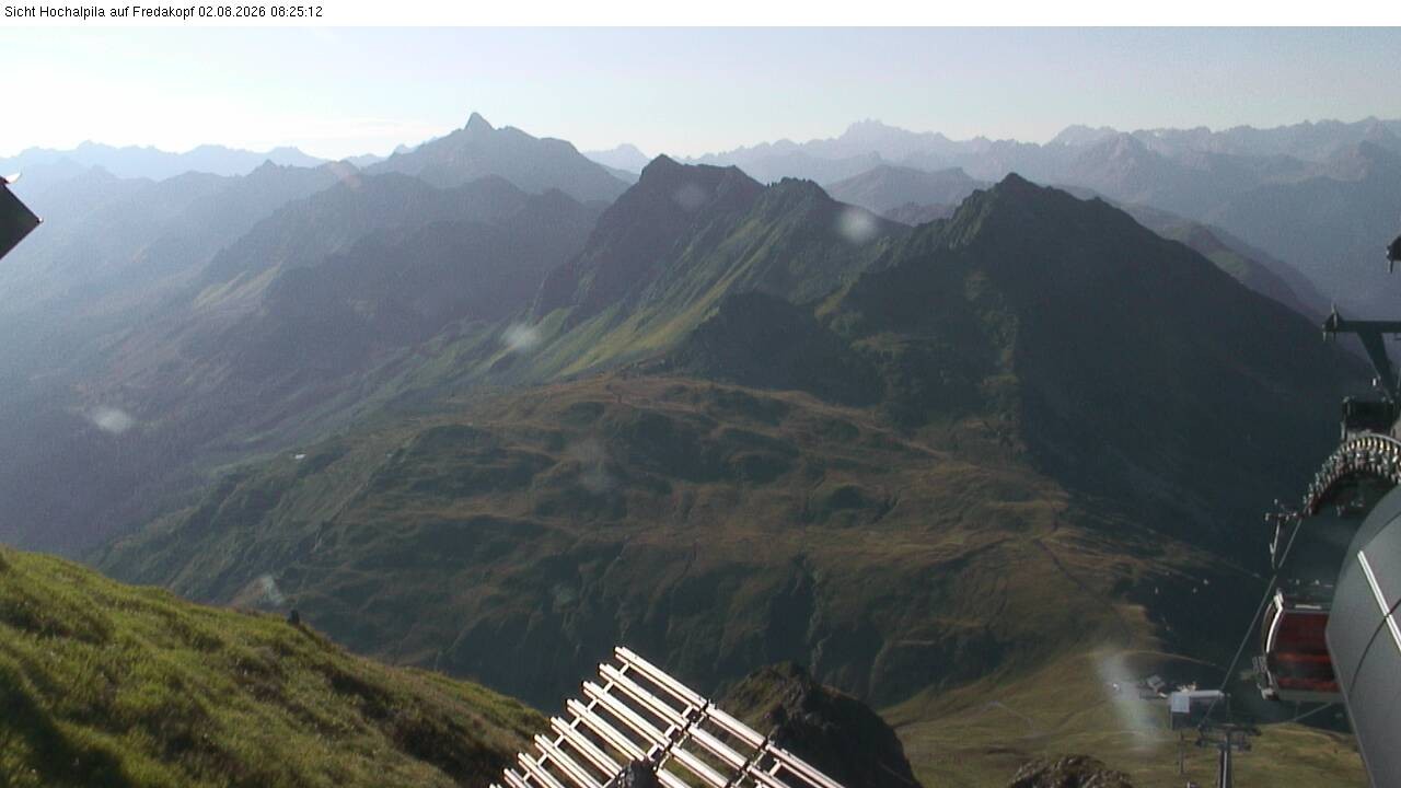 Archiv Foto Webcam Hochalpila Bahn in der Silvretta Montafon
