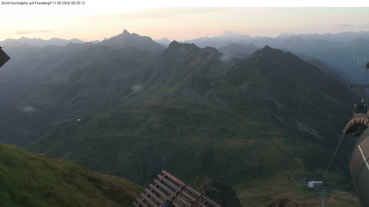 Archiv Foto Webcam Hochalpila Bahn in der Silvretta Montafon