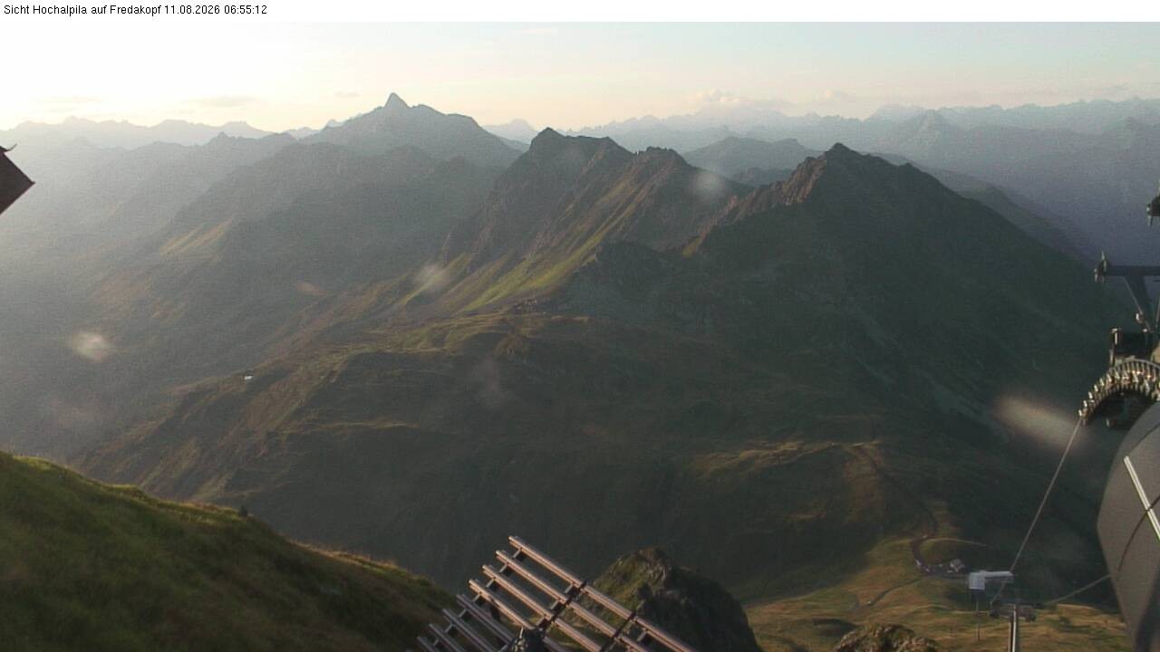 Archiv Foto Webcam Hochalpila Bahn in der Silvretta Montafon