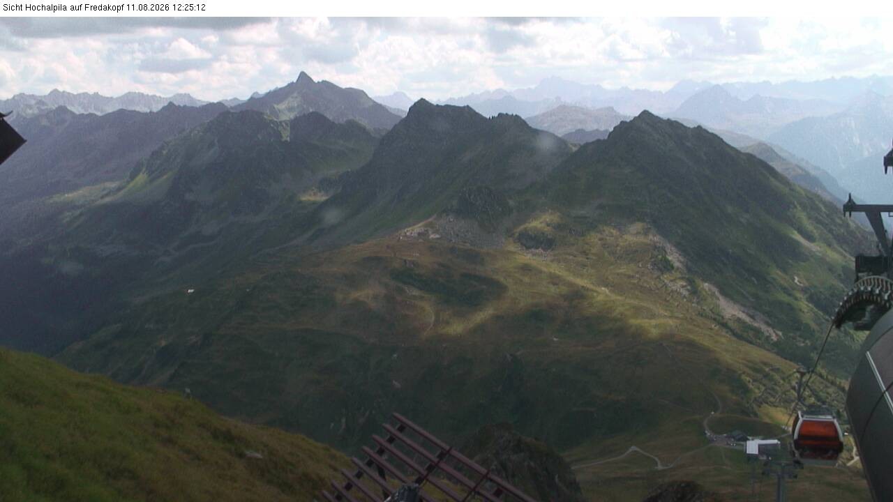 Archiv Foto Webcam Hochalpila Bahn in der Silvretta Montafon