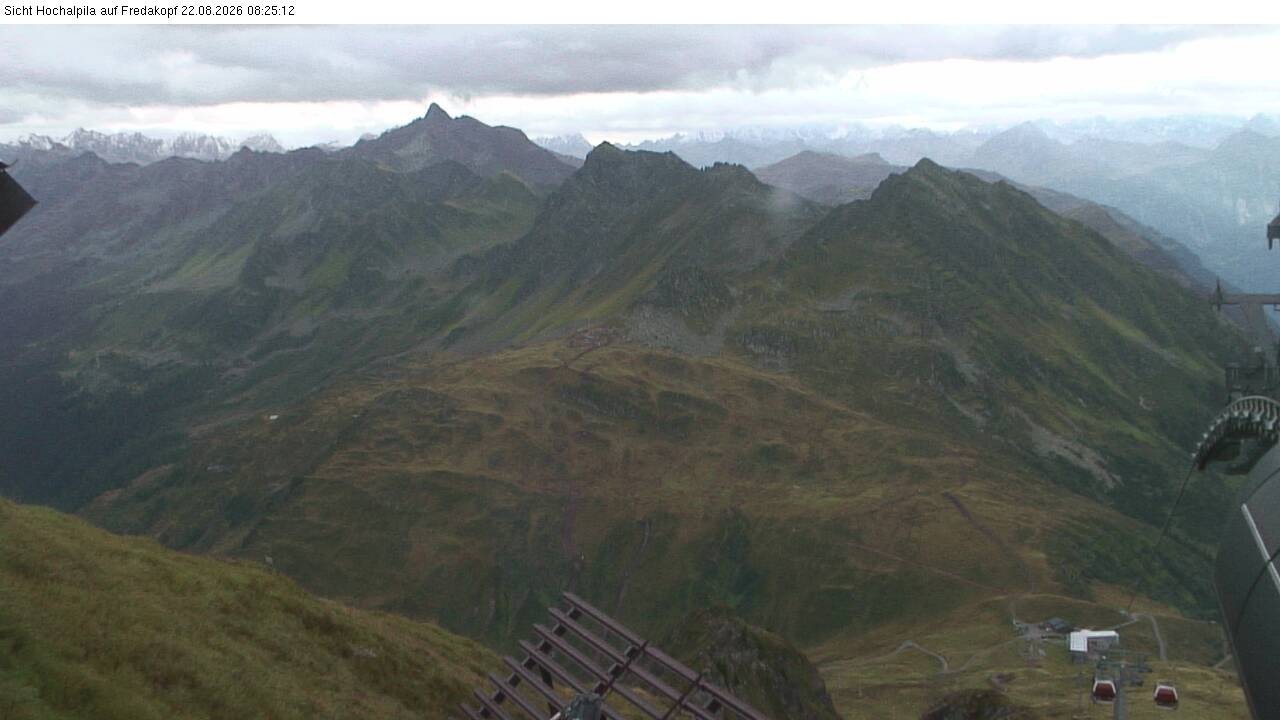 Archiv Foto Webcam Hochalpila Bahn in der Silvretta Montafon