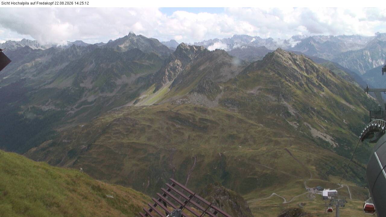 Archiv Foto Webcam Hochalpila Bahn in der Silvretta Montafon