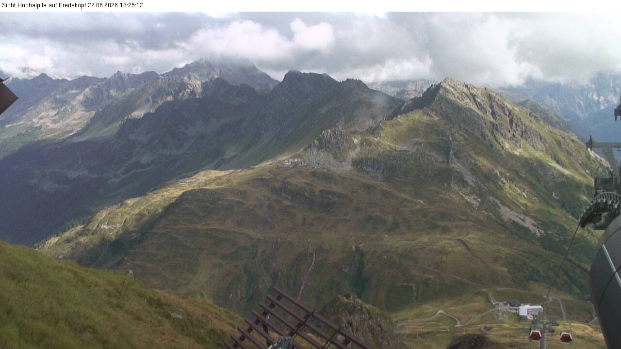 Archiv Foto Webcam Hochalpila Bahn in der Silvretta Montafon