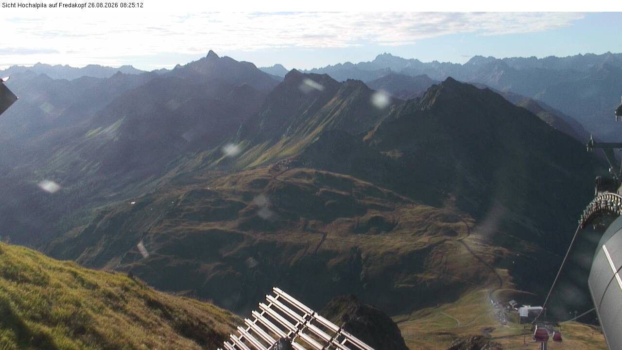 Archiv Foto Webcam Hochalpila Bahn in der Silvretta Montafon