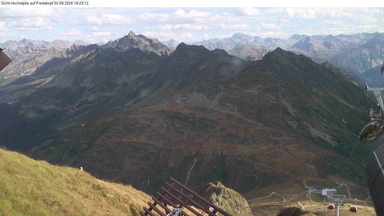Archiv Foto Webcam Hochalpila Bahn in der Silvretta Montafon