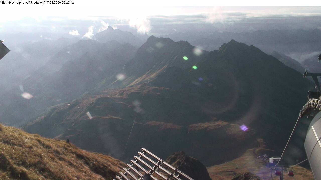 Archiv Foto Webcam Hochalpila Bahn in der Silvretta Montafon