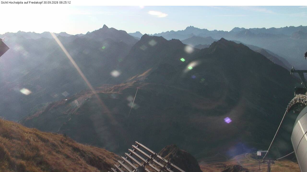 Archiv Foto Webcam Hochalpila Bahn in der Silvretta Montafon