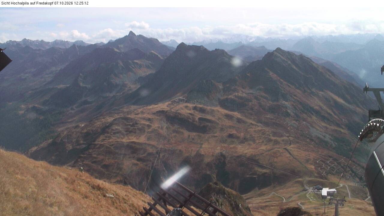 Archiv Foto Webcam Hochalpila Bahn in der Silvretta Montafon