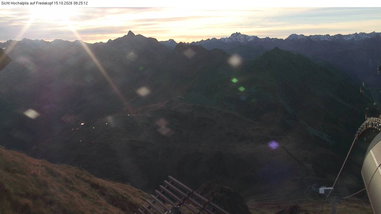 Archiv Foto Webcam Hochalpila Bahn in der Silvretta Montafon