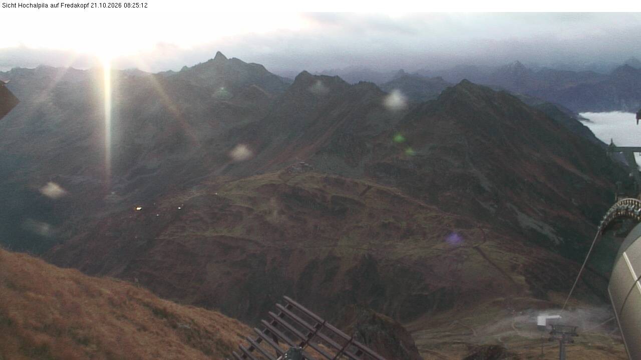 Archiv Foto Webcam Hochalpila Bahn in der Silvretta Montafon
