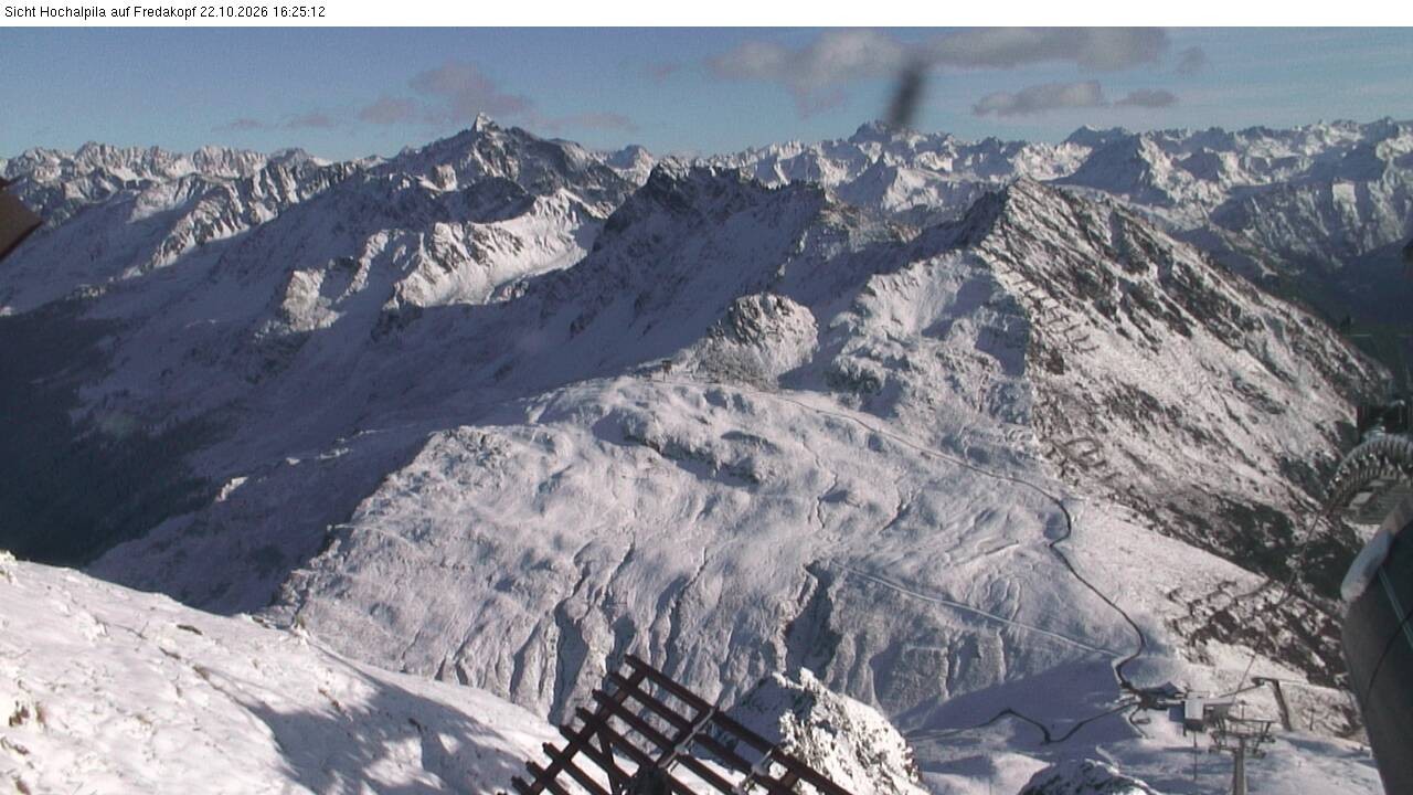 Archiv Foto Webcam Hochalpila Bahn in der Silvretta Montafon